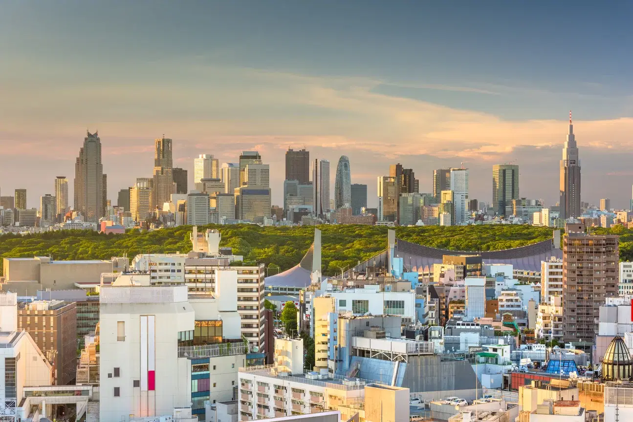 A view of a house in Arakawa, Japan