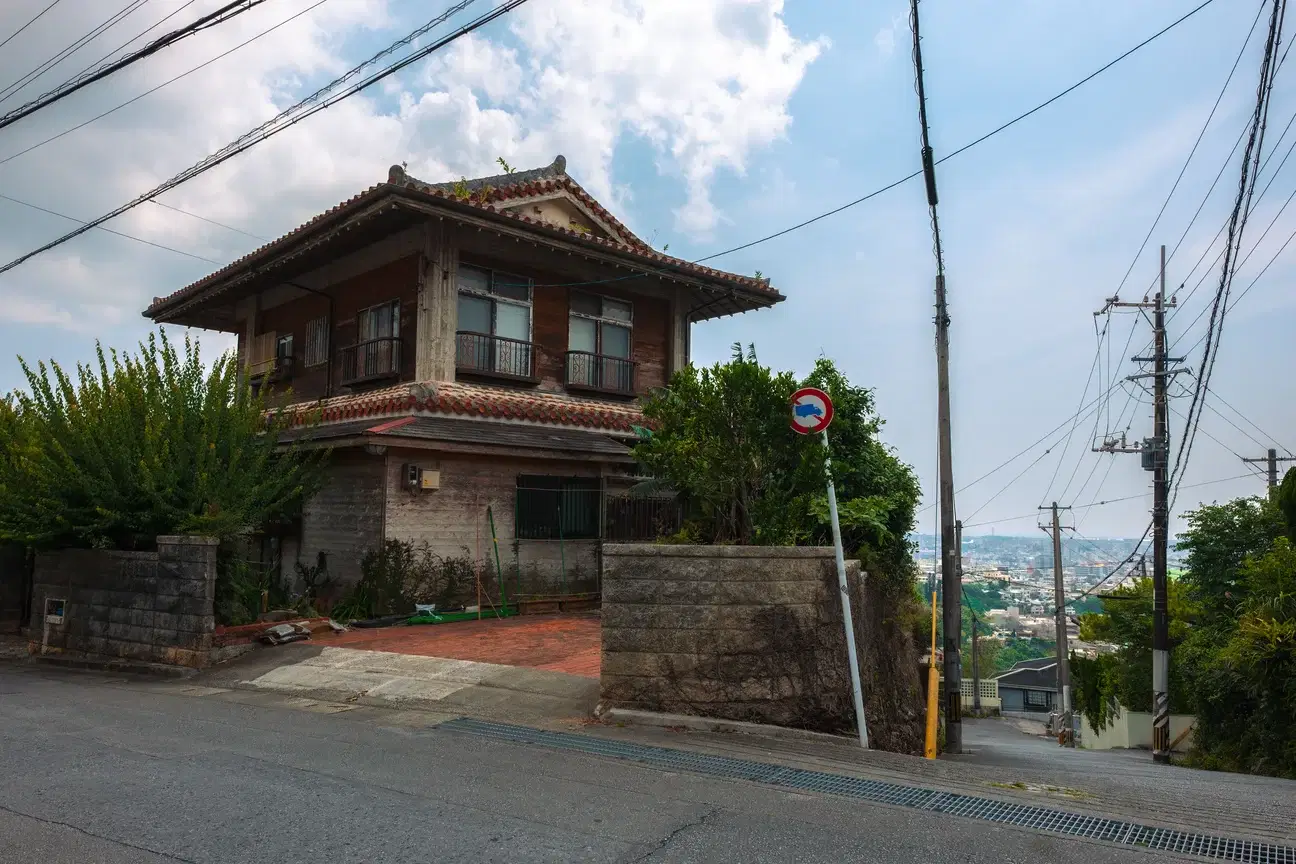 A view of a house in Moriguchi, Japan