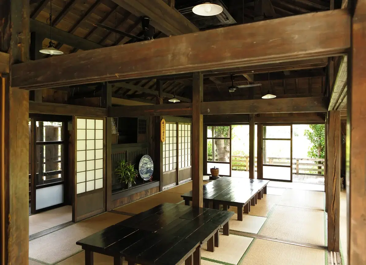 A view of a house in Ogori, Japan