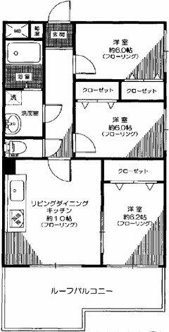 This 47-year-old condo is currently occupied and rented out for ¥82,000 per month